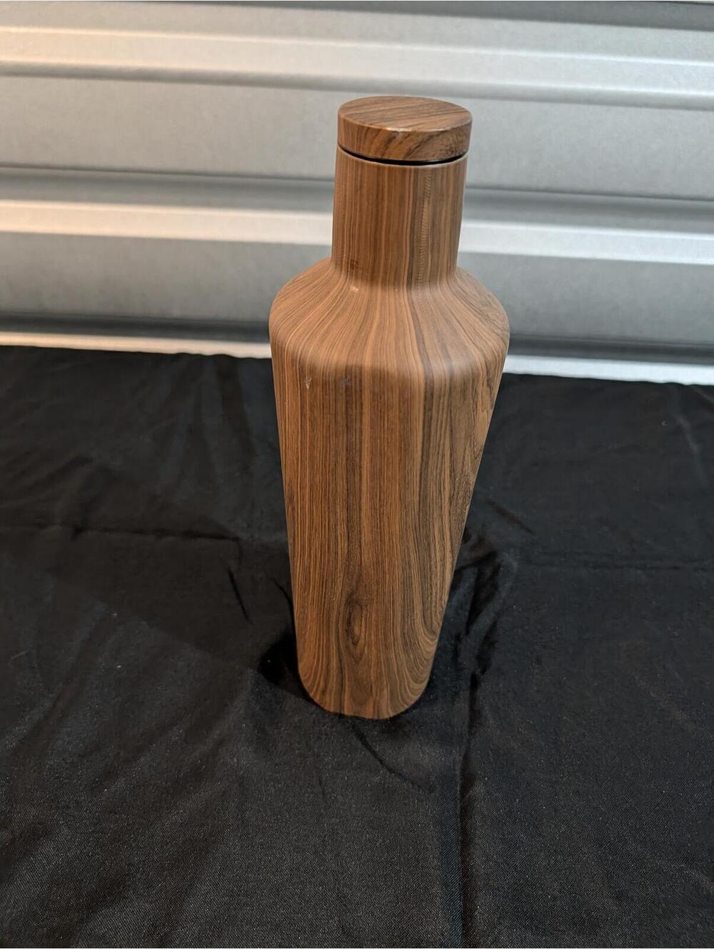 Wood Grain Insulated Bottle with Stopper Lid - Corkcicle 32oz